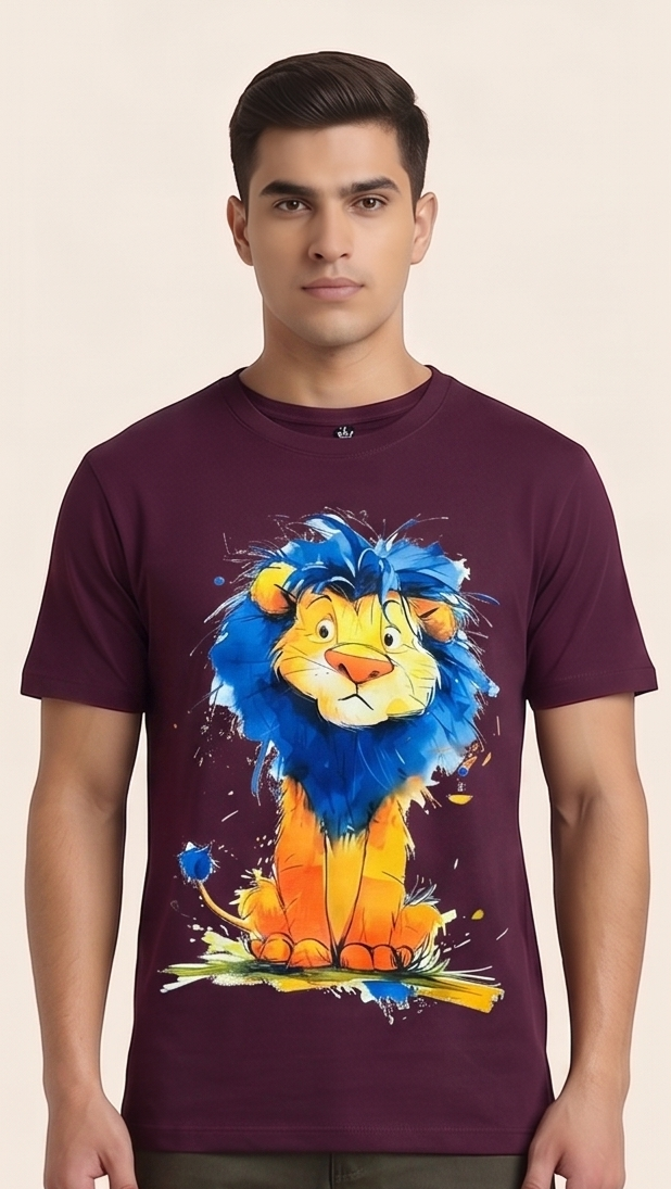 Lion Graphic Tee - Premium Cotton T-shirt